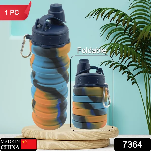 Multicolor_Silicone_Leak_Proof_Portable_Foldable_Water_Bottle_(1_Pc)_(24_Cm)