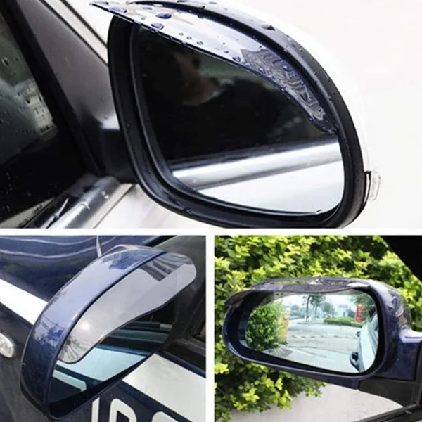Pack_of_2_Black_Mirror_Rain_Protector_For_Car_|_Eyebrow_Cover_Mirror_Sun_Visor_Shield_1_Pair_Auto_Universal