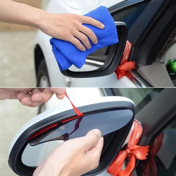 Pack_of_2_Black_Mirror_Rain_Protector_For_Car_|_Eyebrow_Cover_Mirror_Sun_Visor_Shield_1_Pair_Auto_Universal