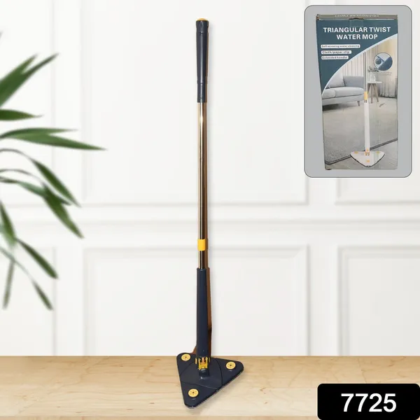 Multicolor_Rotatable_Adjustable_Triangle_Cleaning_Mop_With_Stainless_Steel_Long_Handle_(1_Pc)