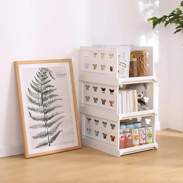 Multicolor_3_Layer_Stackable_Multifunctional_Foldable_Drawer_Shelf_Basket_(1_Pc)