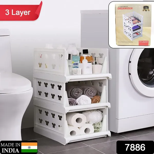 Multicolor_3_Layer_Stackable_Multifunctional_Foldable_Drawer_Shelf_Basket_(1_Pc)