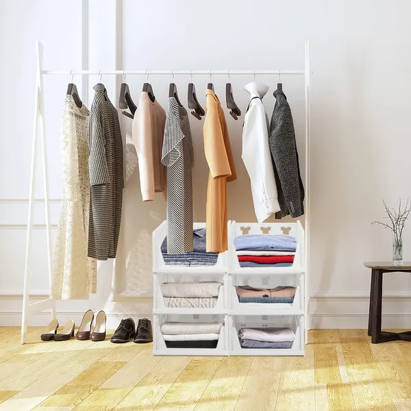 Multicolor_3_Layer_Stackable_Multifunctional_Foldable_Drawer_Shelf_Basket_(1_Pc)
