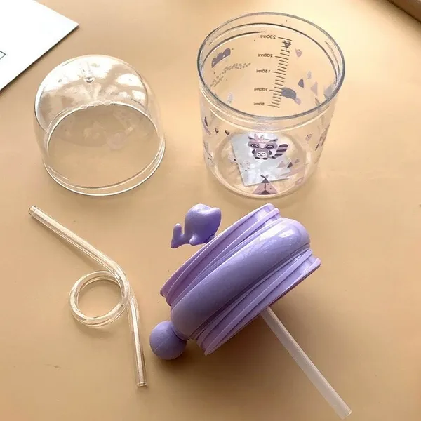 Multicolor_Whale_Spray_Sippy_Cup_(1_Pc):_Straw,_Lid,_Spill-Proof,_Fun_Water_Play