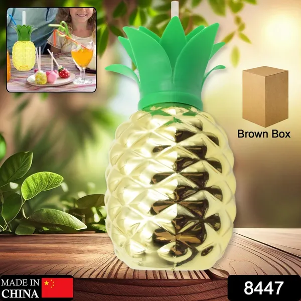 Multicolor_Plastic_Pineapple_Cups_With_Straw_(1_Pc)