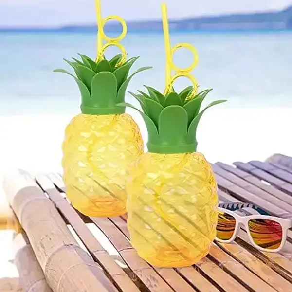 Multicolor_Plastic_Pineapple_Cups_With_Straw_(1_Pc)