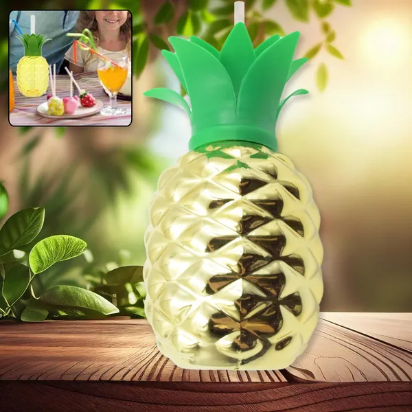 Multicolor_Plastic_Pineapple_Cups_With_Straw_(1_Pc)
