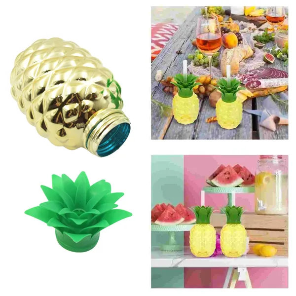 Multicolor_Plastic_Pineapple_Cups_With_Straw_(1_Pc)