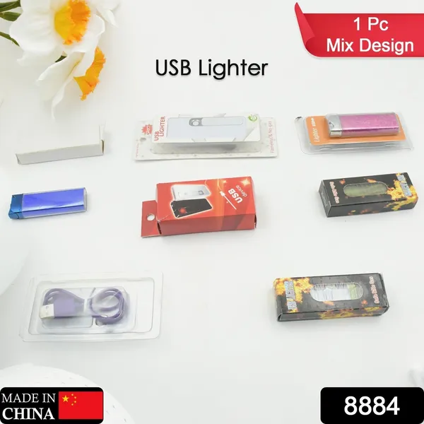 Multicolor_Stylish_Rechargeable,_Windproof_Electric_Usb_Lighter_For_Men_&_Women