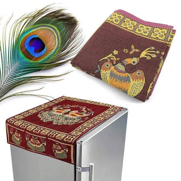Multicolor_Cotton_Fridge_Top_Cover_Set_(100_X_60_Cm)