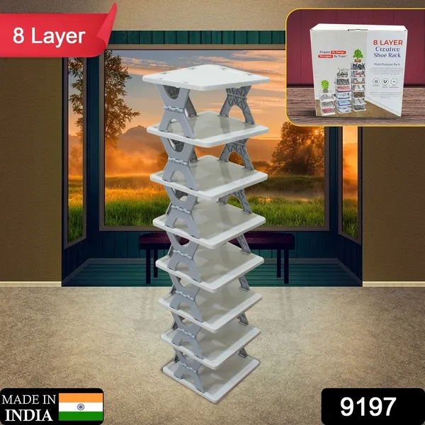 Multicolor_Foldable_Entryway_Storage_8_Layers_Shoe_Rack_(1_Pc)
