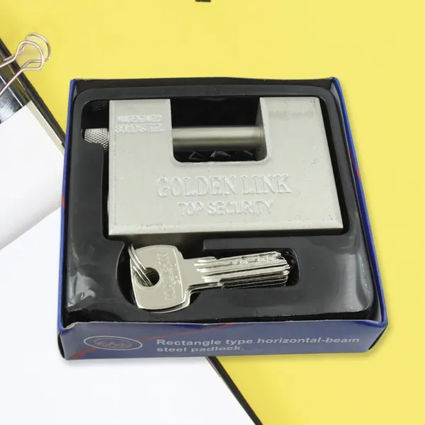 Multicolor_Rectangular_Hardened_Stainless_Steel_Padlock_(5_Keys)_(94Mm)