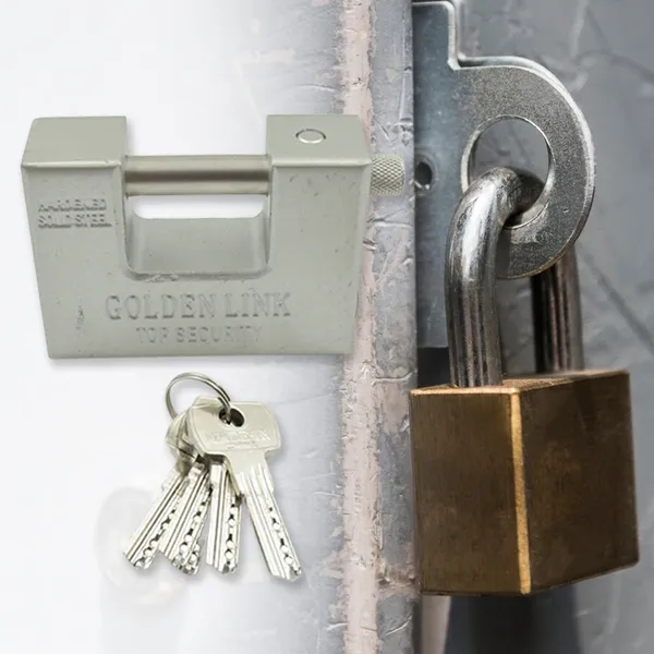 Multicolor_Rectangular_Hardened_Stainless_Steel_Padlock_(5_Keys)_(94Mm)