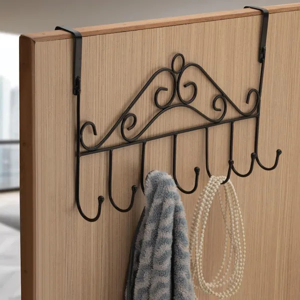 Multicolor_7_Hooks_Metal_Hanging_Rack_For_Home_Office_Use