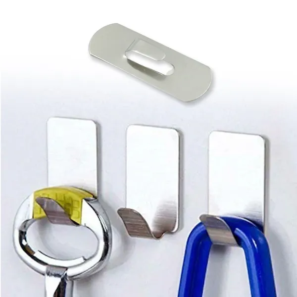 Silver_Stainless_Steel_Wall_Hanging_Hook_|_Self_Adhesive_Steel_Wall_Hooks