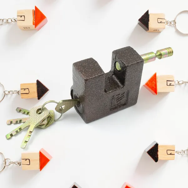 Black_Brass_Core_And_Thickened_Spray_Iron_Door_Lock_With_5_Pc_Keys_(63_Mm_)