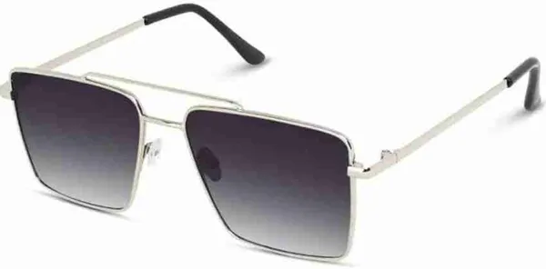 Silver_Metal_Rectangular_Half-Frame_Sunglasses_For_Men_And_Women