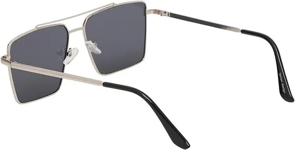 Silver_Metal_Rectangular_Half-Frame_Sunglasses_For_Men_And_Women