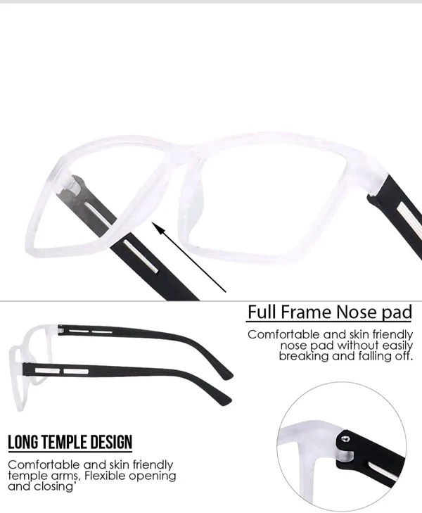 White_Polycarbonate_Full-Frame_Ractangular_Cycling_Goggles_For_Men_And_Women