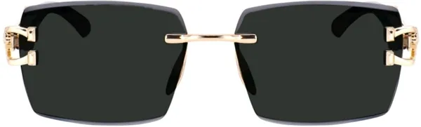 Golden_And_Black_Metal_Cat-Eye_Full-Frame_Sunglasses_For_Men_And_Women