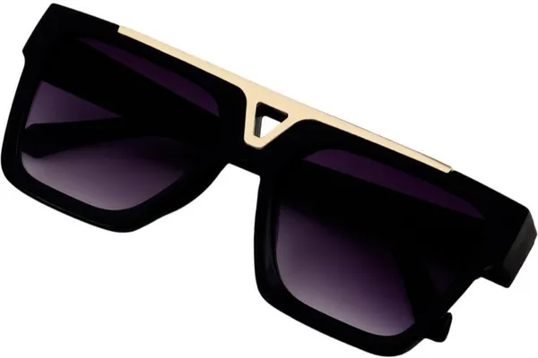 Black_Polycarbonate_Rectangular_Full-Frame_Sunglasses_For_Men_And_Women