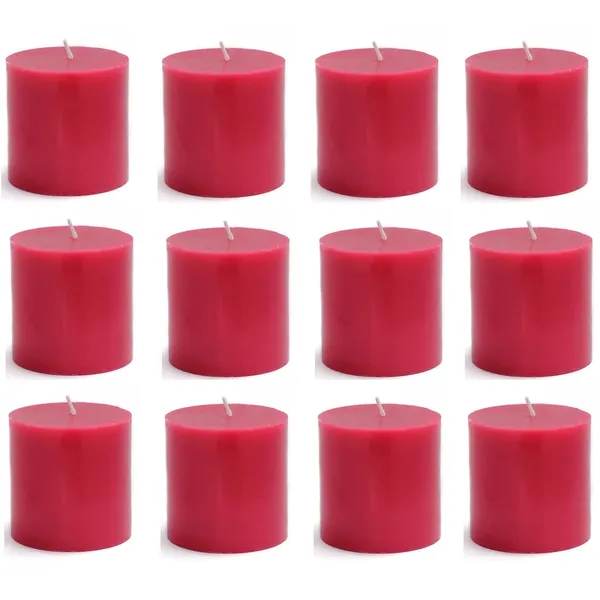Pack_of_12_Red_Rose_Scented_Paraffin_Wax_Pillar_Candles_For_Meditation,_Spa