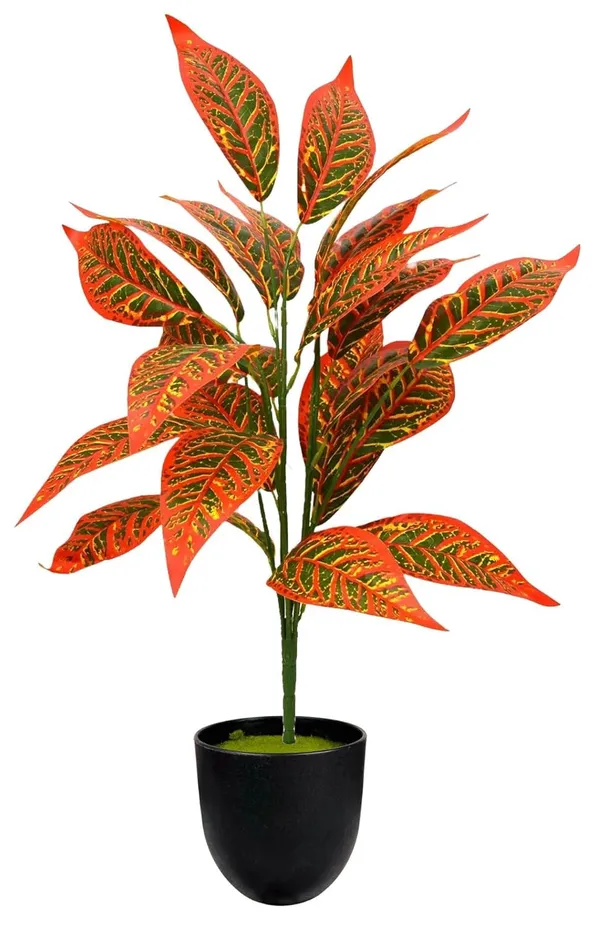 Croton_Petra_Leaf_Plastic__Artificial_Plant_Leaves__for_Home_Garden_Decor_|_26_Leaves_without_Pot
