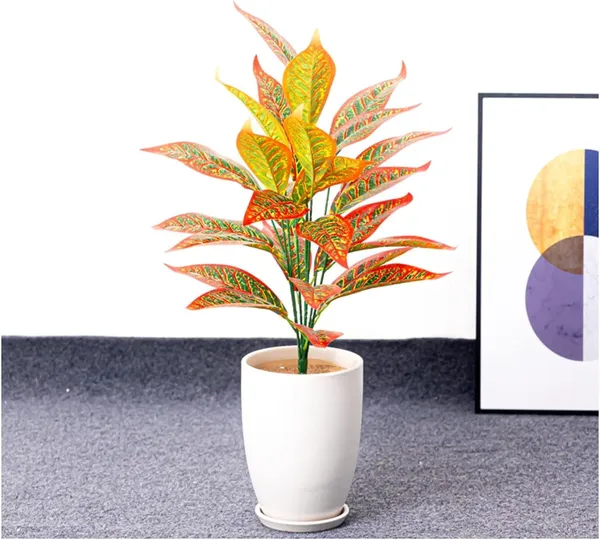 Croton_Petra_Leaf_Plastic__Artificial_Plant_Leaves__for_Home_Garden_Decor_|_26_Leaves_without_Pot