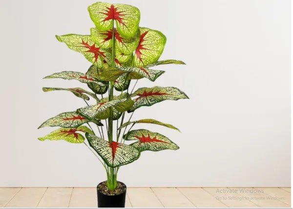 Decorative_Greenery_House_Potted_Tall_Artificial_Plants_12_Leaves_|_For_Indoor_Garden__without_Pot