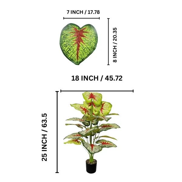 Decorative_Greenery_House_Potted_Tall_Artificial_Plants_12_Leaves_|_For_Indoor_Garden__without_Pot