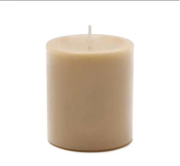 Beige_Scented_Paraffin_Wax_Pillar_Candles_For_Meditation,_Spa