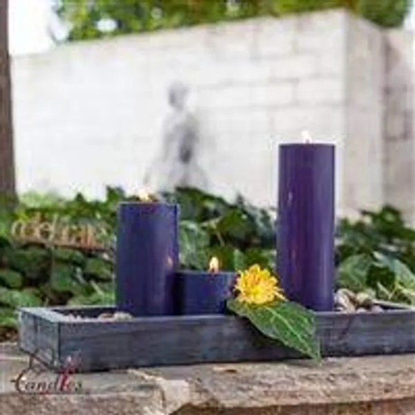 Pack_of_3_Navy_Blue_Mogra_Scented_Paraffin_Wax_Pillar_Candles_For_Meditation,_Spa