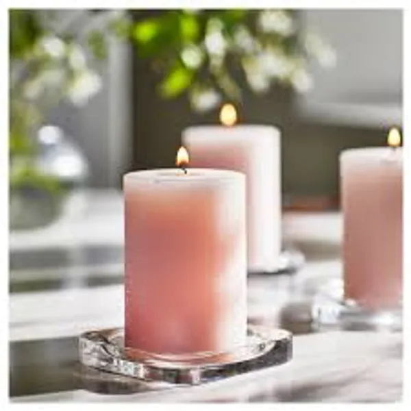 Pack_of_2_Pink_Chameli_Paraffin_Wax_Pillar_Candles_For_Meditation,_Spa