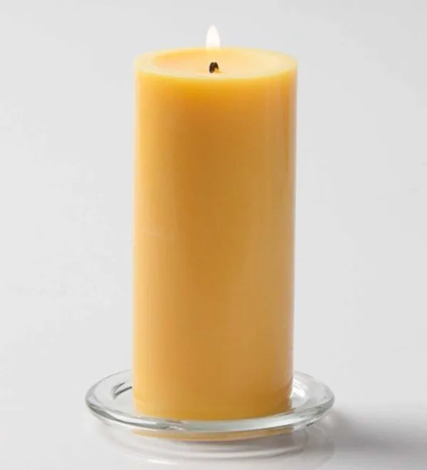 Pack_of_2_Orange_Santol_Scented_Paraffin_Wax_Pillar_Candles_For_Meditation,_Spa