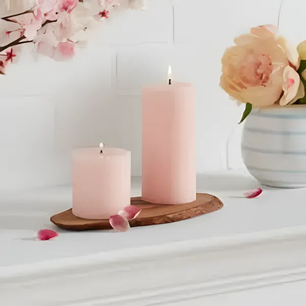 Pack_of_2_Pink_Chameli_Paraffin_Wax_Pillar_Candles_For_Meditation,_Spa