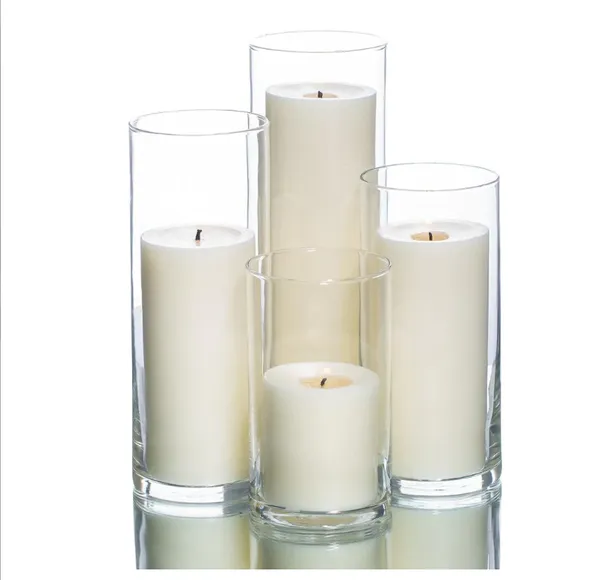 Pack_of_4_White_Lavender_Scented_Paraffin_Wax_Pillar_Candles_For_Meditation,_Spa