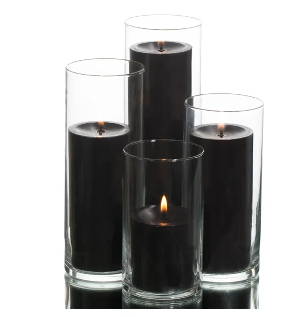 Pack_of_4_Black_Magnet_Scented_Paraffin_Wax_Pillar_Candles_For_Meditation,_Spa