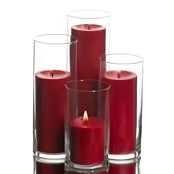 Pack_of_4_Red_Rose_Scented_Paraffin_Wax_Pillar_Candles_For_Meditation,_Spa