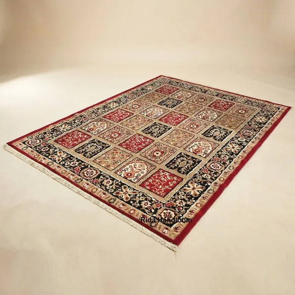 Multicolor_Handloom_Silk_Persian_Design_Washable_Carpet_For_Home_And_Decor