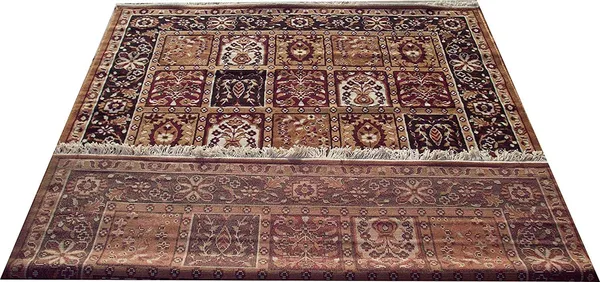 Multicolor_Handloom_Silk_Persian_Design_Washable_Carpet_For_Home_And_Decor