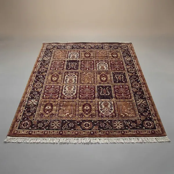 Multicolor_Handloom_Silk_Persian_Design_Washable_Carpet_For_Home_And_Decor