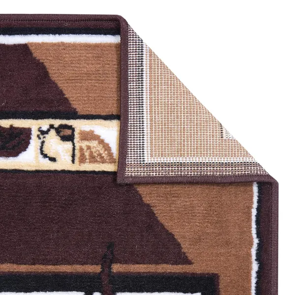 Brown_Handloom_Silk_Floral_Bedroom_Runner_For_Home_And_Decor
