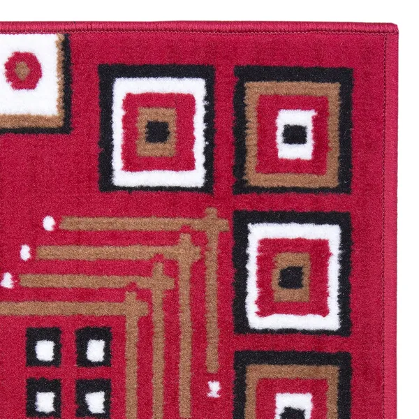 Red_Handloom_Silk_Floral_Bedroom_Runner_For_Home_And_Decor