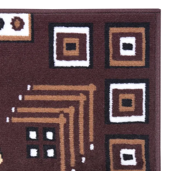 Brown_Handloom_Silk_Floral_Bed_Side_Runner_For_Home_And_Decor
