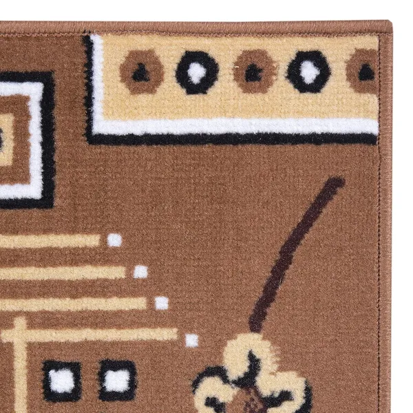Gold_Handloom_Silk_Floral_Bed_Side_Runner_For_Home_And_Decor