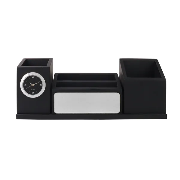 Personalised_Matt_Black_Wooden_Desk_Organizer_With_Clock_Mobile_Stand_Pen_Holder_Your_Name_Printed_For_Use_And_ize_Gift_For_Students,_Ca,_Doctors,_Advocate