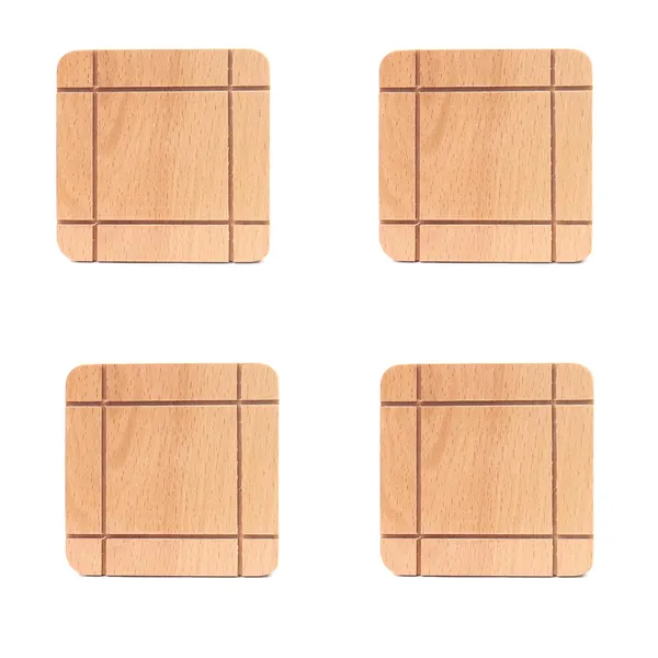 Personalised_Beige_Wooden_Pen_Stand_With_Clock,_Mobile_Or_Card_Holder_Tea_Coasters_4_Compartments_Gift