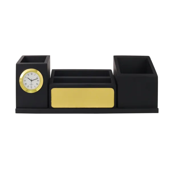Personalised_Matt_Black_Wooden_Desk_Organizer_With_Clock_Mobile_Stand_Pen_Holder_Your_Name_Printed_For_Use_And_ize_Gift_For_Students,_Ca,_Doctors,_Advocate