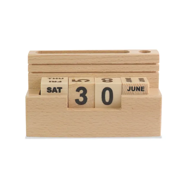 Personalised_Beige_Pen_Stand_For_Office_Table,_Wooden_Desk_Organizer_With_Calendar,Pen_Stand,_And_Visiting_Card_Holder_For_Home_And_Office