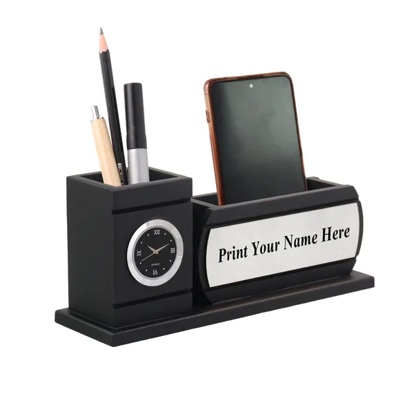 Personalised_Matt_Black_Wooden_Desk_Organizer_Mobile_Holder_For_Office_Desk_Table_Storage_Organizer_Box